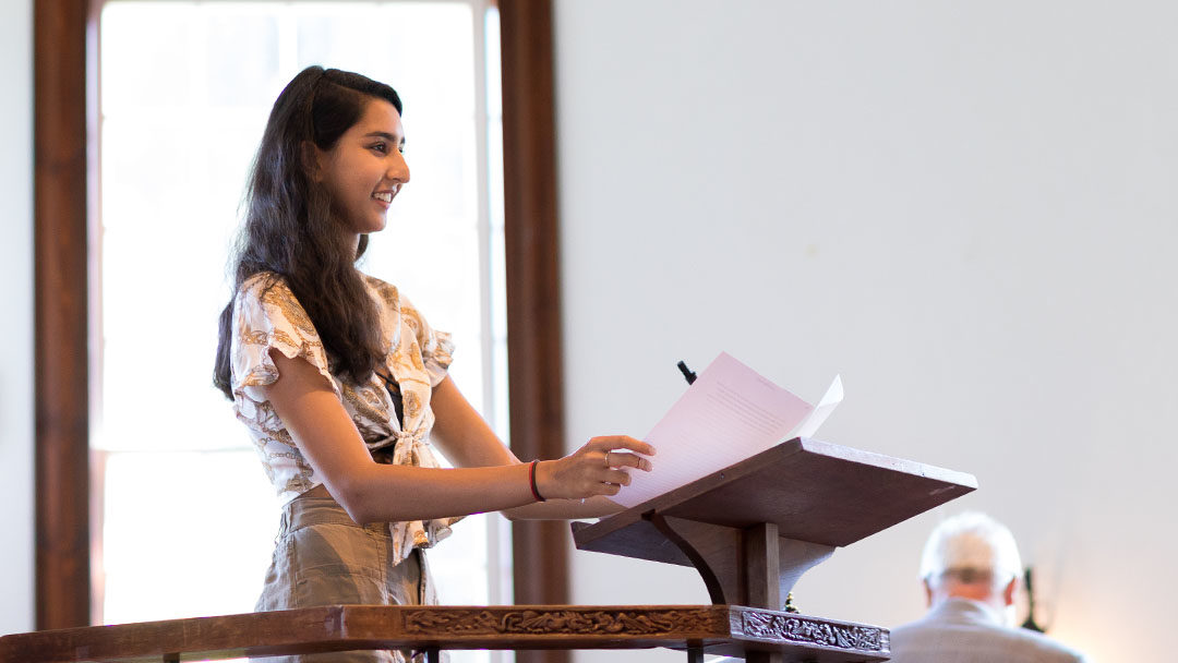 2019 Convocation Remarks from Student Head of School Vedika Sharma ’20