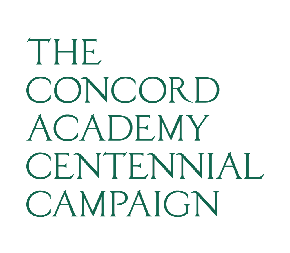 The Concord Academy Centennial Campaign Logo Type