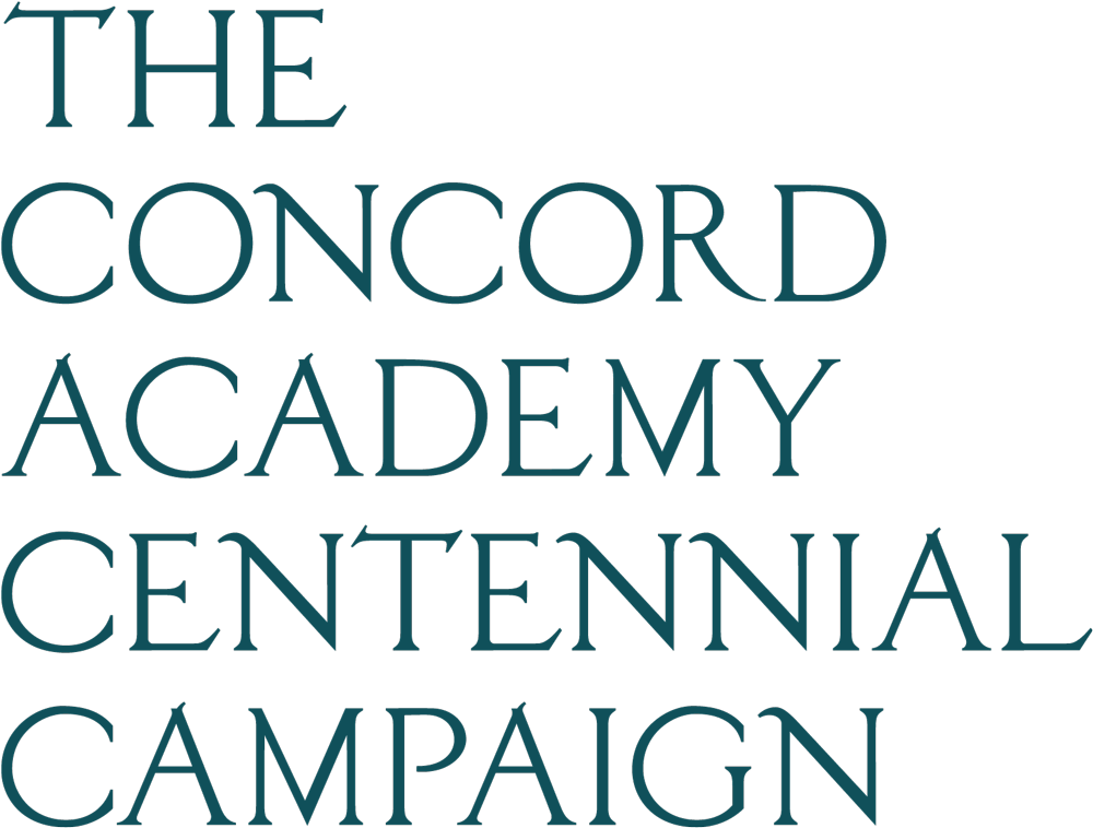 The Concord Academy Centennial Campaign Logo Type