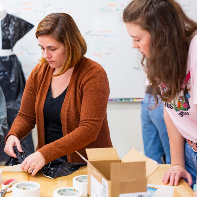 CA students learn to think and work in three dimensions on both small and large scales.