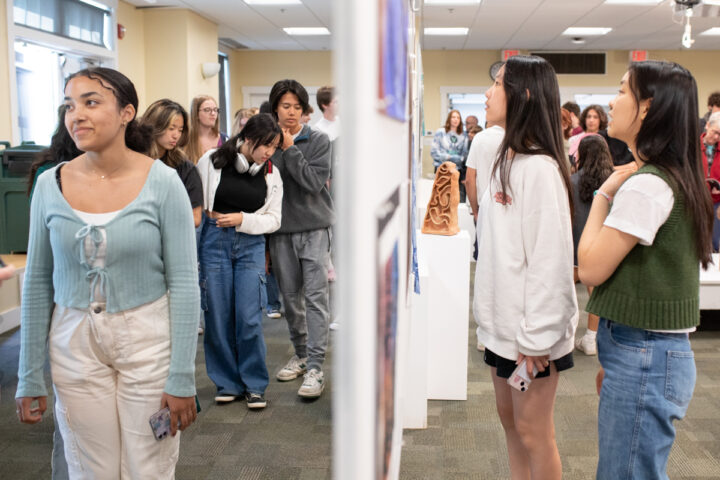 This week, the Spring Art Show opening inspired the CA community with colorful paintings, drawings, ceramics, textiles, and photography. Enjoy this slideshow of the creative works on view!