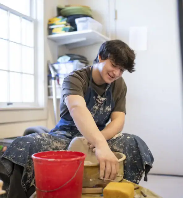 Monica Ripley’s Abstract Sculpture Class in the MAC on March 1, 2024.